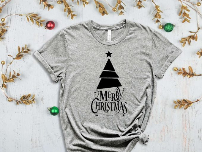 Merry Christmas T-Shirt, Christmas Tree Tshirt, Merry Xmas Apparel, Family Matching Christmas Tees, Cousin Group Shirt, Christmas Gift Ideas 5