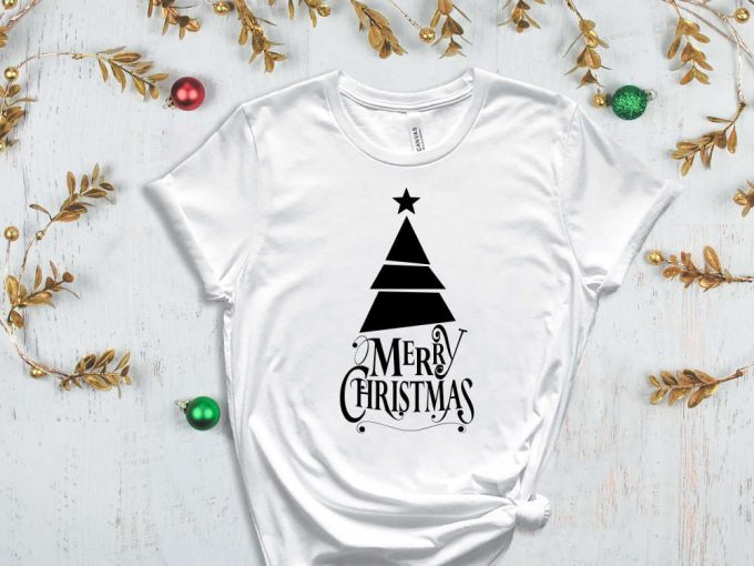 Merry Christmas T-Shirt, Christmas Tree Tshirt, Merry Xmas Apparel, Family Matching Christmas Tees, Cousin Group Shirt, Christmas Gift Ideas 6