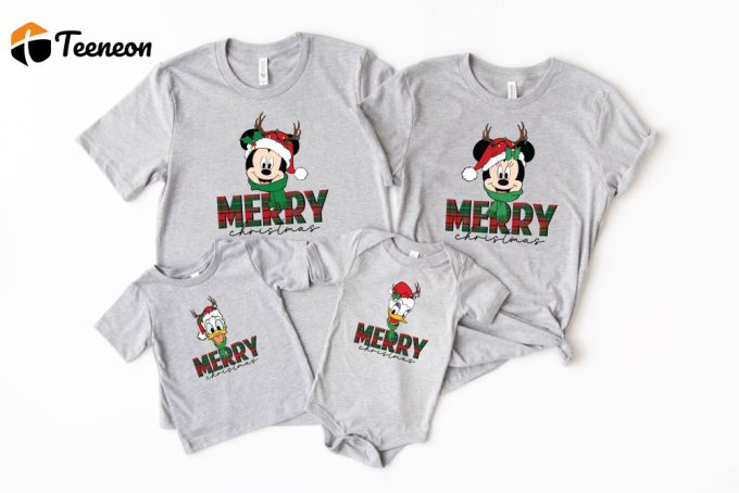 Merry Christmas T-Shirt, Disney Shirt, Christmas Shirt, Mickey Mouse, Pluto Shirt, Santa Shirt, Donald Duck Shirt, Christmas Squad Shirts 1