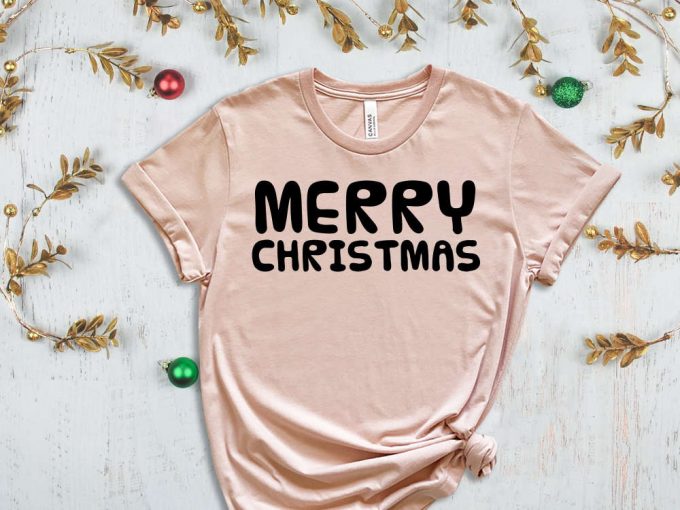 Merry Christmas T-Shirt, Holiday Shirts, Funny Christmas Tees, Christmas Shirts, Noel Gift, Xmas Party Outfits, Christmas Crew, Xmas Apparel 3