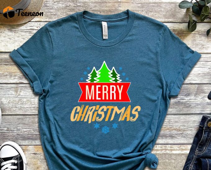 Merry Christmas T-Shirt, Merry Xmas Shirt, Christmas Shirt For Boys, Xmas Gift, Christmas Apparel, Winter Holiday Apparel, Christmas Vibes 1