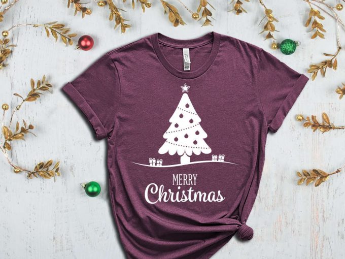 Merry Christmas Tree T-Shirt, Happy New Year, Merry Christmas Shirt, Xmas Apparel, Funny Christmas Tees, Christmas Clothing, Xmas Apparel 5