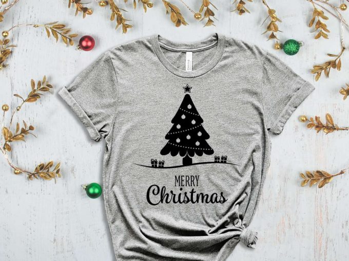 Merry Christmas Tree T-Shirt, Happy New Year, Merry Christmas Shirt, Xmas Apparel, Funny Christmas Tees, Christmas Clothing, Xmas Apparel 6