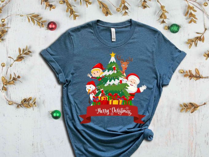 Merry Christmas Tree T-Shirt, Merry Xmas Shirt, Holiday Apparel, Funny Christmas Shirt, Christmas Squad, Xmas Tree Graphic Tees, Xmas Vibes 4