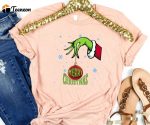 Merry Grinchmas Tshirt, Grinch Hand Shirt, Grinch Christmas Shirt for Women, Merry Grinchmas Tee, Cute Grinch T-shirt for Girls