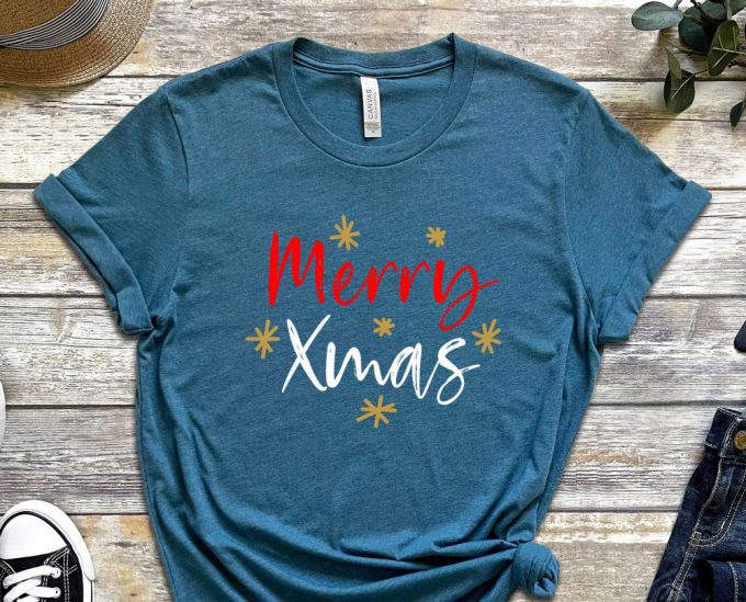 Merry Xmas T-Shirt, Xmas Gift, Christmas Apparel, Merry Christmas Shirt, Cute Christmas Shirt, Holiday Tshirt, Xmas Apparel, Christmas Vibes 2