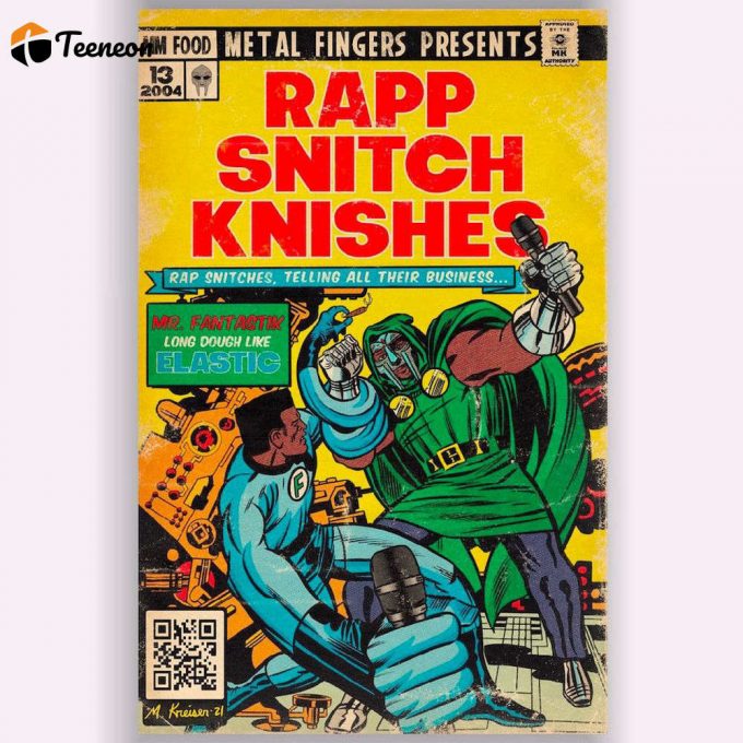 Mf Doom - Rap Snitch Knishes Hip Hop Comics Art Print/Poster For Home Decor Gift 1