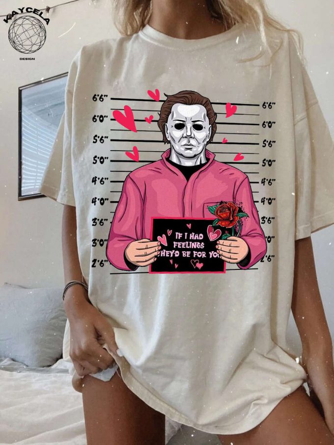 Spook Your Valentine With Michael Myers Horror Shirt &Amp; Creepy Sweater - Perfect Scary Valentines Day Gift For Horror Fanatics! (121 Characters) 5