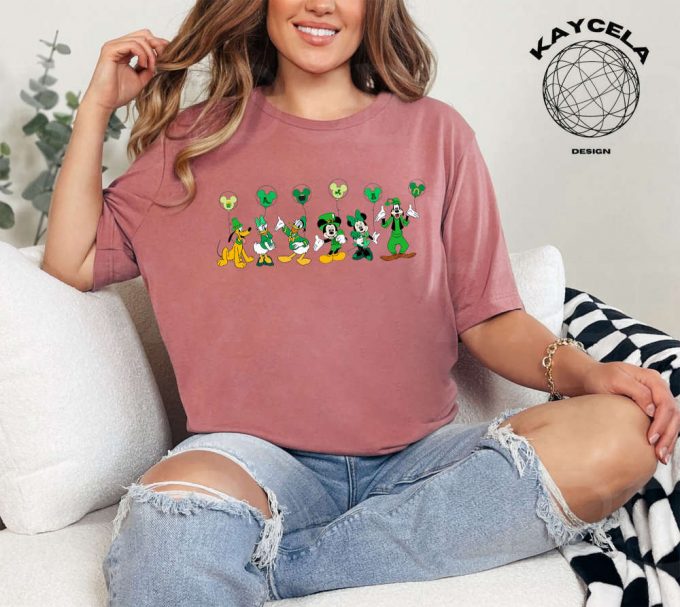 Get Lucky With Mickey And Friends: Disney St Patrick’s Day Shirt – Wdw &Amp; Disneyland Four Leaf Clover Shamrock Lucky Tees Matching Disney Attire 3