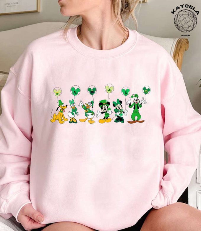 Get Lucky With Mickey And Friends: Disney St Patrick’s Day Shirt – Wdw &Amp; Disneyland Four Leaf Clover Shamrock Lucky Tees Matching Disney Attire 4