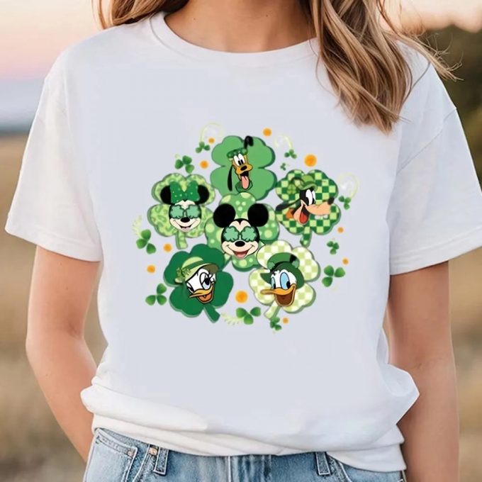 Disney Mickey &Amp; Friends St Patrick S Day T-Shirt: Feel Lucky With Magical Designs! 2