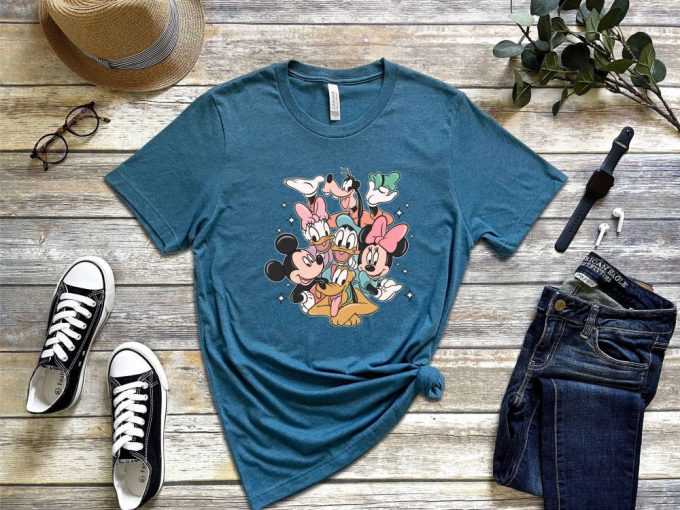 Mickey And Friends T-Shirt, Disney Shirt, Minnie Mouse, Retro Cartoon Shirt, Goofy Shirt, Pluto Shirt, Daisy Duck Shirt, Disneyworld Shirt 3