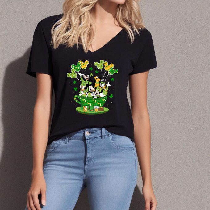 Mickey And Friends T-Shirt, St Patrick'S Day Shirt, Irish Day Shirt, Feeling Lucky Shirt, Shamrock Shirt, Disneyworld Shirt, Donald Duck Tee 2