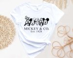 Retro Vintage Disney Shirt – Mickey & Co 1928 Disneyworld Shirts Family Mickey And Friends Shirt