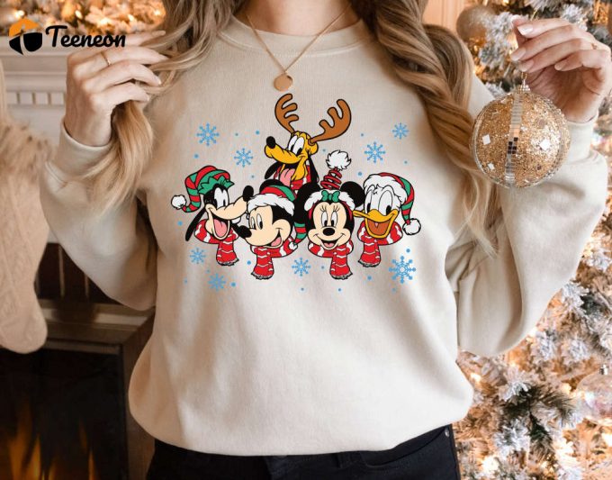 Magical Mickey Friends Christmas Shirt &Amp;Amp; Hoodie - Disney World Magic Kingdom Epcot 1
