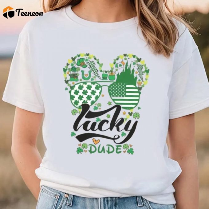 Mickey Lucky Dude T-Shirt: Disney Saint Patrick S Day Attire 1