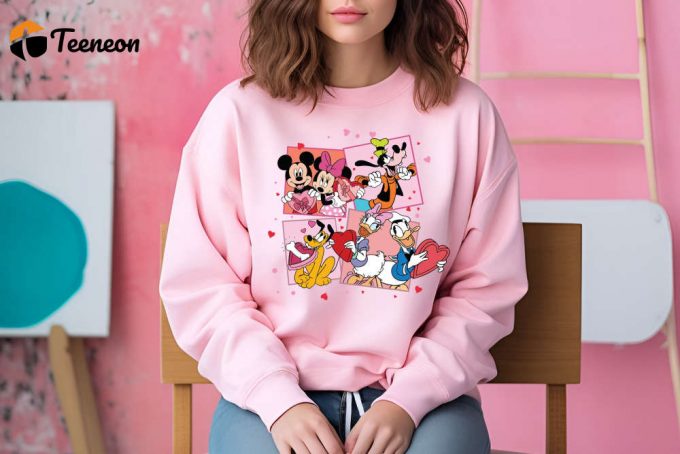 Disney Valentine Shirts: Mickey Minnie Sweatshirt Honeymoon Disneyland 95% Off! 1