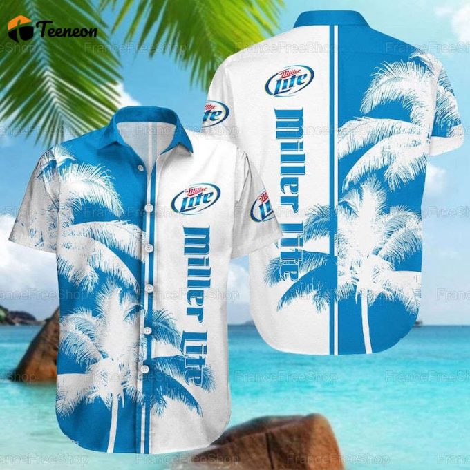 Miller Lite Fathe Day Beer Hawaiian Shirt Gift For Men And Women 1