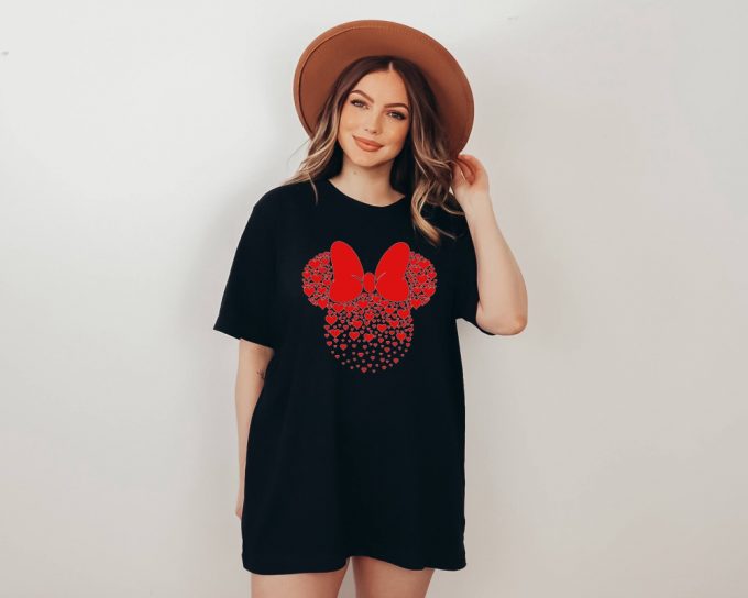 Show Your Love With Minnie Mouse Heart Shirt - Perfect Disney Valentines Day Cartoon Tee For Disney Lovers &Amp; Trip! 2