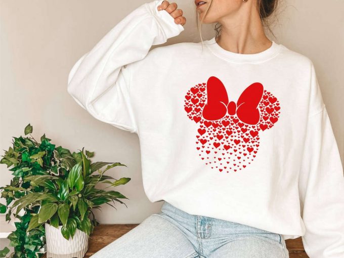 Show Your Love With Minnie Mouse Heart Shirt - Perfect Disney Valentines Day Cartoon Tee For Disney Lovers &Amp; Trip! 3