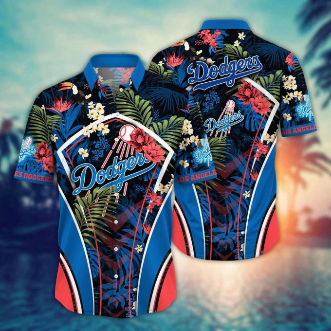 Mlb Los Angeles Dodgers Hawaiian Shirt Flower Strike A Style Pose For Fans 2