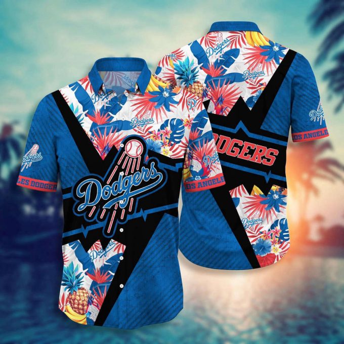 Mlb Los Angeles Dodgers Hawaiian Shirt Flower Swing Into Sunset For Fans 2