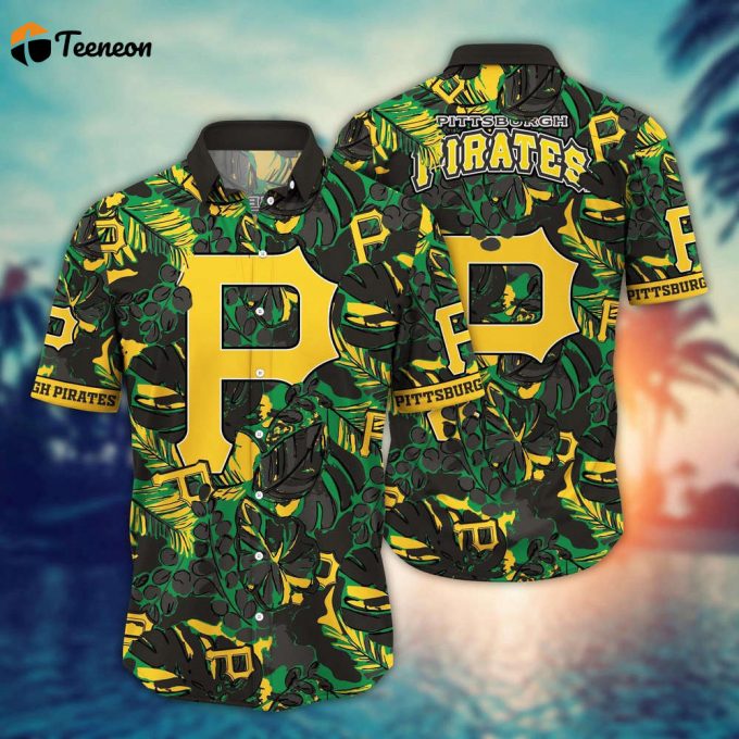 Mlb Pittsburgh Pirates Hawaiian Shirt Flower Palm Tree Paradise For Fans 1