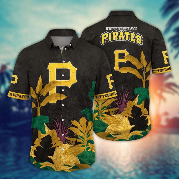 Mlb Pittsburgh Pirates Hawaiian Shirt Flower Tropical Trees Pattern For Fans 2