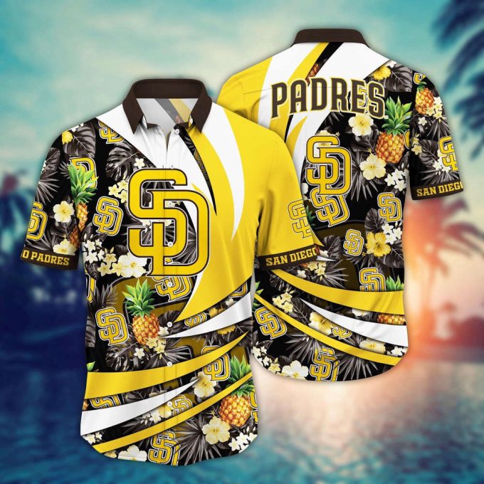 Mlb San Diego Padres Hawaiian Shirt Flower Bloom In Glory For Fans 2