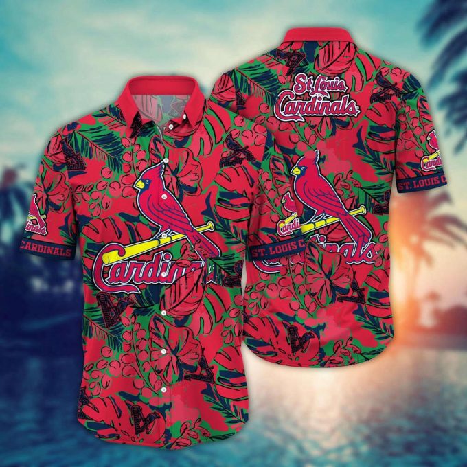 Mlb St. Louis Cardinals Hawaiian Shirt Flower Palm Tree Paradise For Fans 2