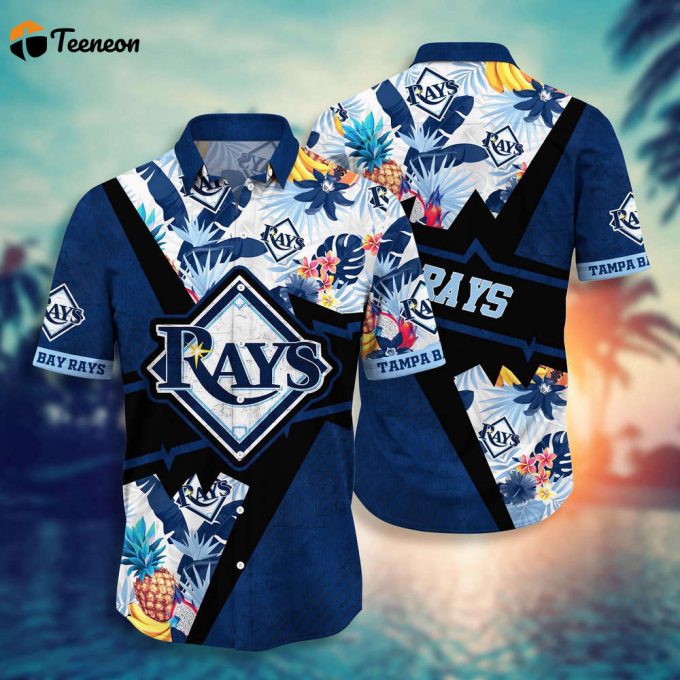 Mlb Tampa Bay Rays Hawaiian Shirt Flower Swing Into Sunset For Fans 1