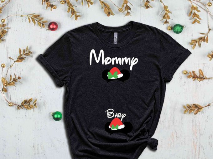 Mommy Baby Christmas Shirt, Disney Christmas Shirt, Mickey Ears Christmas Shirt, Mom And Baby Mickey Tshirt, Disney Christmas Vacation Shirt 2