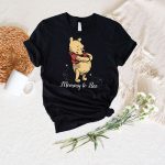 Disney Pooh Mommy Shirt: Funny Mom to be T-shirt for Baby Shower Party & Pregnancy Reveal – New Mom Tee