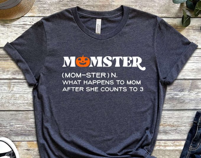 Momster Funny Mom Halloween Shirt, Fall T-Shirt, Cute Pumpkin Shirt, Womens Fall Shirt, Halloween Monster Costume Shirt, Halloween Party Tee 5