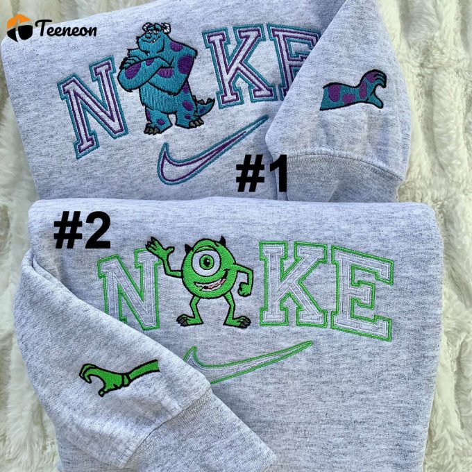 Monster Friends Disney Nike Embroidered Sweatshirts 1