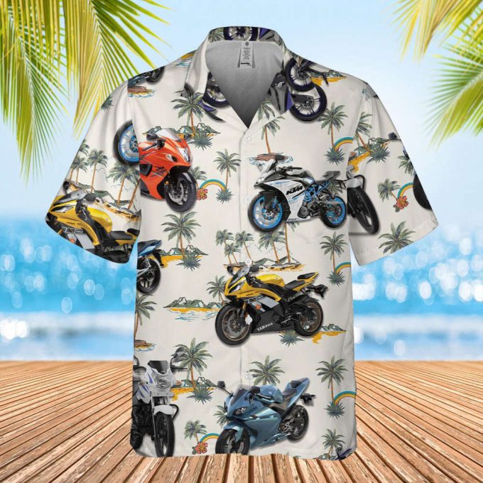 Motobike Hawaiian Shirt, Motocross Lover Hawaii Beach Retro, Soft Hawaii Shirt, Hawaiian Aloha Shirt, Hawaii Shirt For Men And Women 2