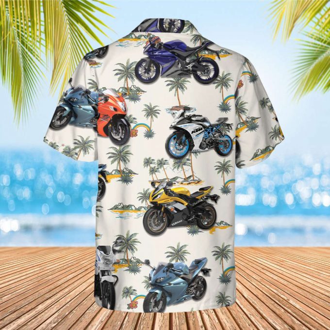 Motobike Hawaiian Shirt, Motocross Lover Hawaii Beach Retro, Soft Hawaii Shirt, Hawaiian Aloha Shirt, Hawaii Shirt For Men And Women 3