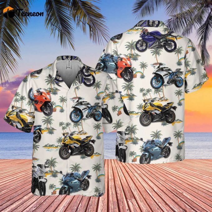 Motobike Hawaiian Shirt, Motocross Lover Hawaii Beach Retro, Soft Hawaii Shirt, Hawaiian Aloha Shirt, Hawaii Shirt For Men And Women 1