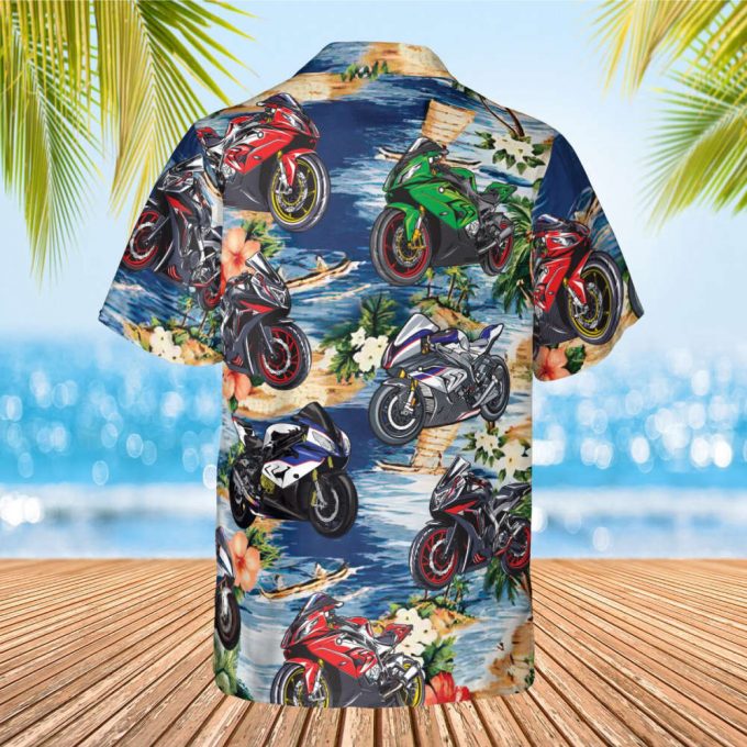 Motocross Hawaiian Shirt, Motobike Lover Hawaii Beach Retro, Soft Hawaii Shirt, Hawaiian Aloha Shirt, Hawaii Shirt For Men And Women 3