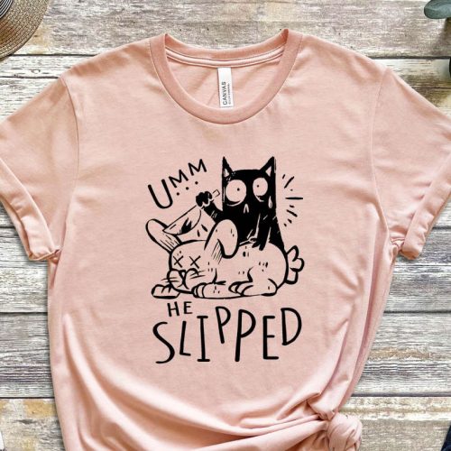 Murderer Cat Shirt, accident Hirt, Killer Shirt, Murderer Shirt, Cat Shirt, Black kitty Shirt, Slipped Shirt, Graphics Tee, Cat Design Shirt