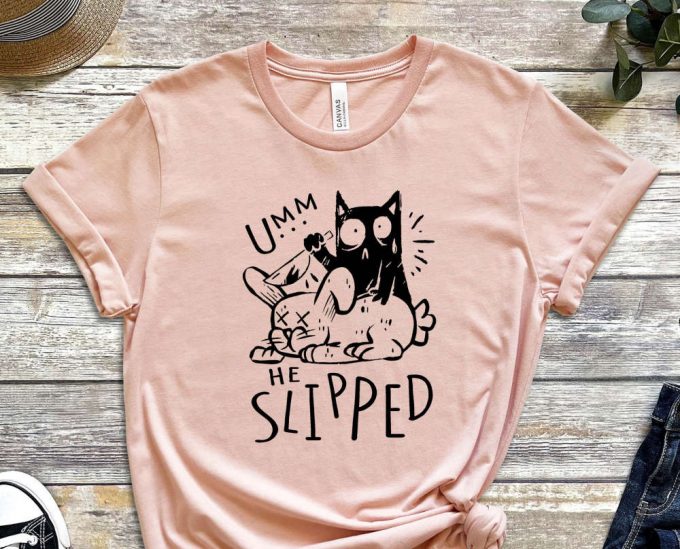 Murderer Cat Shirt, Accident Hirt, Killer Shirt, Murderer Shirt, Cat Shirt, Black Kitty Shirt, Slipped Shirt, Graphics Tee, Cat Design Shirt 2