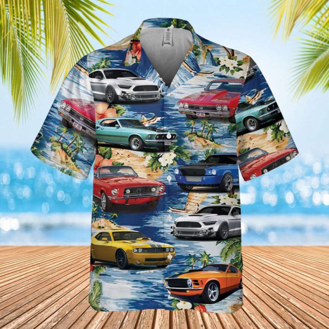 Muscle Car Hawaiian Shirts For Men Women, Summer Beach Aloha Shirt, Hawaii Beach Shirt, Family Gift 2
