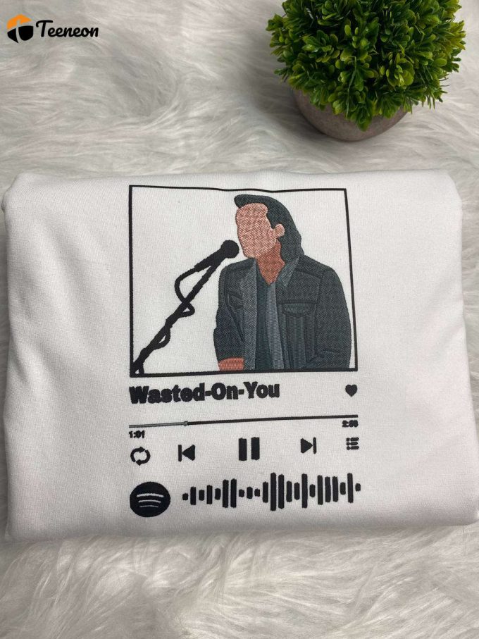 Music Song Wasted On You Morgan Wallen Embroidered Sweatshirt 1