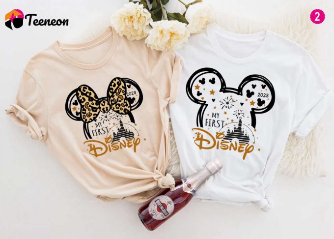 My First Disney Trip Shirt Disney Trip 2024 T-Shirt Couple Shirt For Disney 2024 Disney World &Amp;Amp; Disneyland Shirt