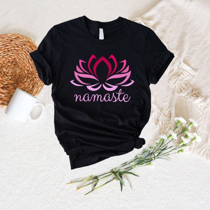 Namaste Lotus Shirt - Yoga Poses Meditation &Amp; Pilates Tee Funny Yogi Teacher Gift 3