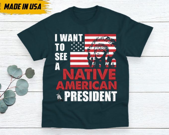 Native American Unisex T-Shirt, Native American Gift, Native American Pride Indigenous Shirt, Indian Shirt, I Want To See A Native American 2