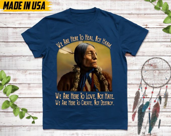 Native American Unisex T-Shirt, Native American Gift, Native American Pride Indigenous Shirt, We Are Here To Heal Not Harm Heritage Gift 6