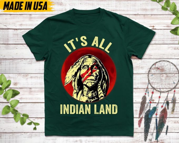 Native American Unisex T-Shirt, Native American Gifts, Native American Shirt, It'S All Indian Land 4