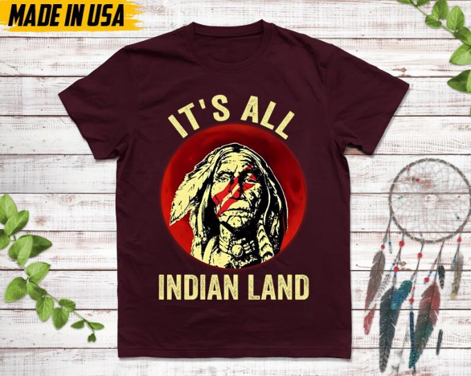 Native American Unisex T-Shirt, Native American Gifts, Native American Shirt, It'S All Indian Land 5