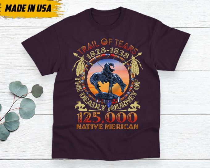 Native American Unisex T-Shirt, Native Americans Clothing, Native American Pride Indigenous Shirt, Trail Of Tears 1928-1938 Native American 2